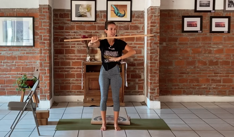 50min Pilates Functional with Wood Pole